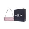 Coach Charlotte Coated Canvas Shoulder Bag Medium Women's Pink CCL40-SVAKG