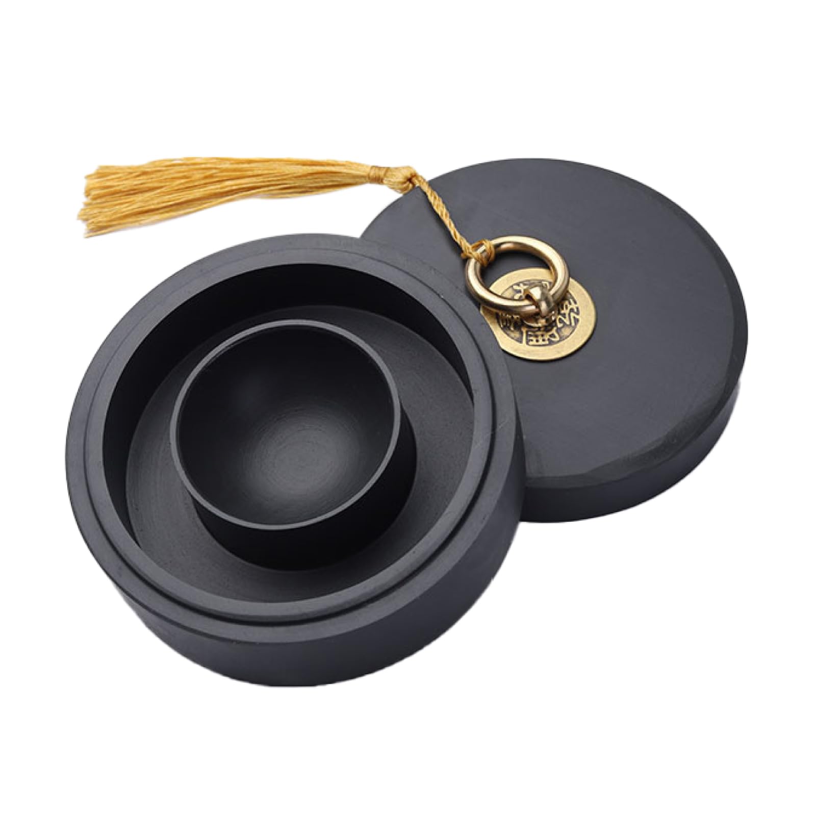 

Nijimomo Inkstone with for Ink Picture and Japanese 10cm x 12cm Lid, Calligraphy, Painting, Letters, Painting, (10cm)