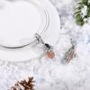 Sparkling Copper Winter Snowflake Charm Fit Original Bracelet Christmas Snowman Elk Charms Diy Holiday Jewelry Gift