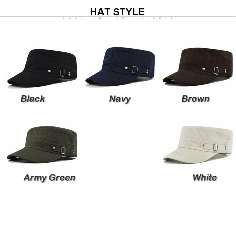 Hat Men's Flat Military Hat Is Simple And Versatile, Middle-Aged Hat Spring And Autumn Duck Tongue Casual Fashion New Style