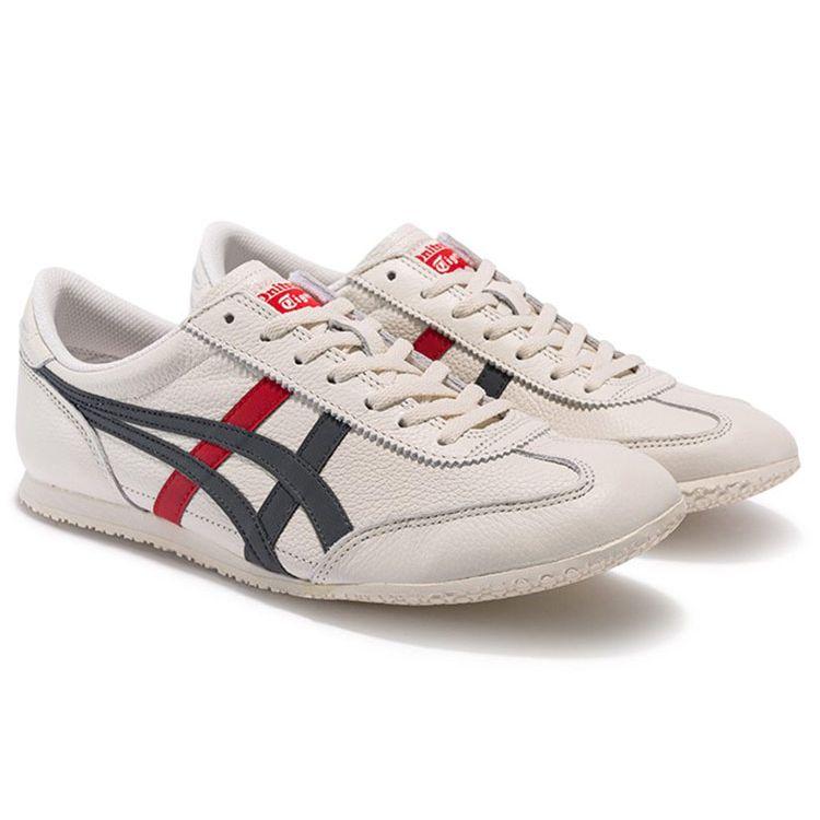 ONITSUKA TIGER Machu Racer Sneakers Sportive Classiche in Pelle Sintetica con Assorbimento degli Urti Antiscivolo, Leggere, Basse, Casual 1183B770-100