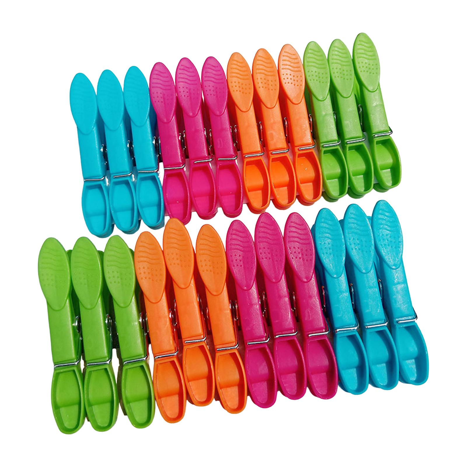 

Упаковка из 24/48 портативных пластиковых прищепок для белья с прочными зажимами. Практичные прищепки для подвешивания и организации белья. 24