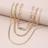 Women European Jewelry Layered Multi-Layer Micro-Set Pin Fashion Choker Personality Retro Exaggerated Necklace Jewelry