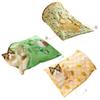 Cat Tunnel Bag for Indoor Cats Foldable Pet Tunnel Crinkle Sack with Plush Balls Interactive Hide And Seek Cat Toy