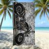 Seaside Microfiber Beach Towel, Water-Absorbing Quick-Drying Double-Sided Velvet Printed Bath Towel