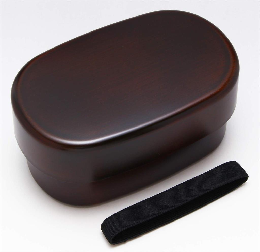 Yamanaka Lacquerware Microwaveable Oval Nested Bento 570ml Tochigi Box, (with Belt), Lacquerware, M13373-8