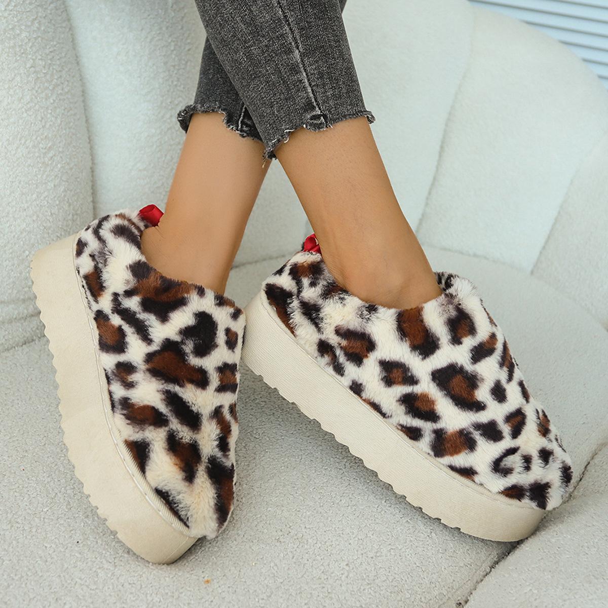 Модные женские хлопковые туфли с леопардовым принтом — фото 6