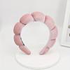 Sponge Spa Headband Velvet Washing Face Wide Padded Hair Hoop Skin Care Makeup Removal Shower For Women Girls Hair Accessories
