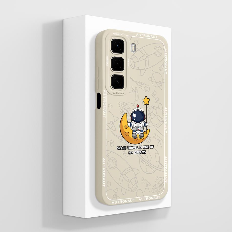 For Infinix Hot 50 Pro Plus Case Aesthetic Style Cover For Infinix Hot50i Full Protection Back Cover Soft Liquid Silicone Bumper