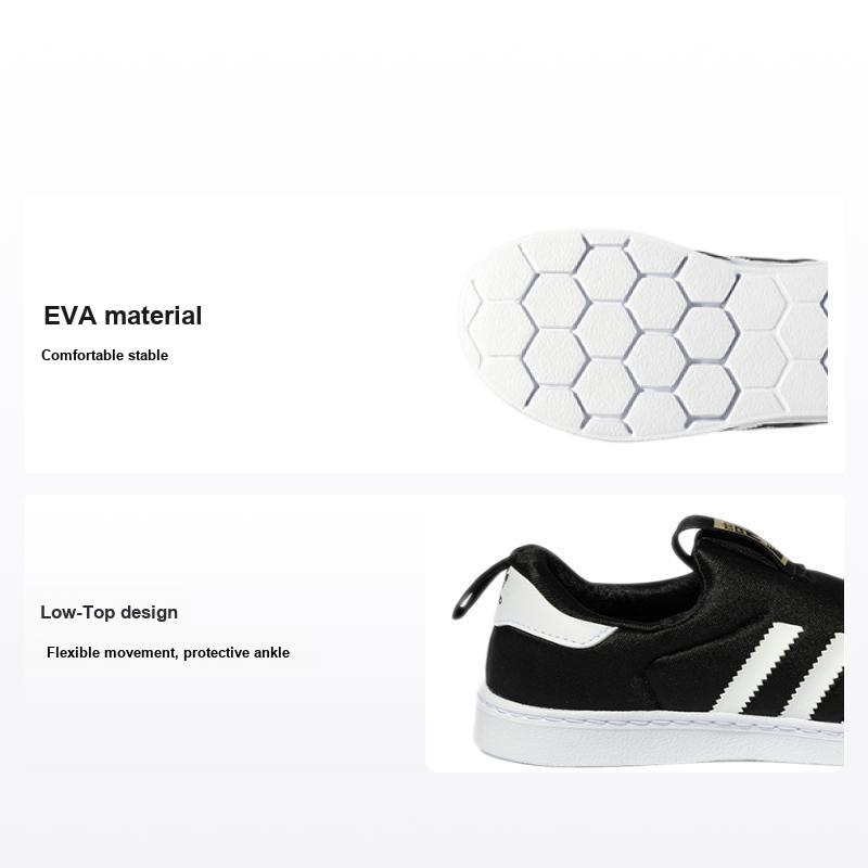 Adidas Boys Black/White Superstar 360 I Baby Sneakers Core- Cloud- Gold-Metallic Gx3233 Cm