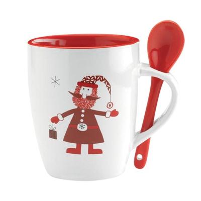 Claus 250ml Mug & Spoon Set