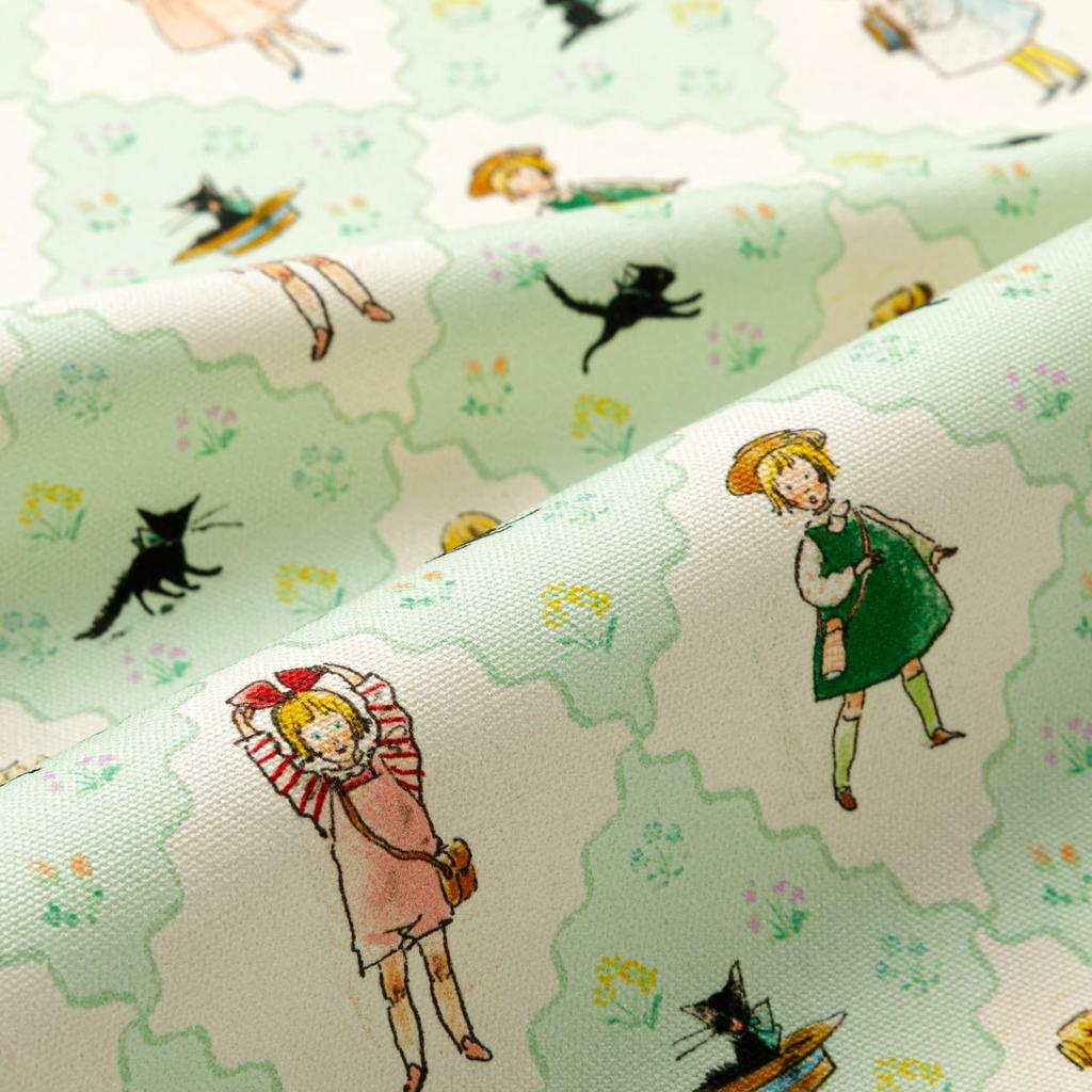 Kurahashi Rei Cut Cloth Toto Is Home Alone KRF28 Fabric Fabric Cute Kurahashi Rei Fabric Popular Illustrator and Picture Book Author Kitten Toto