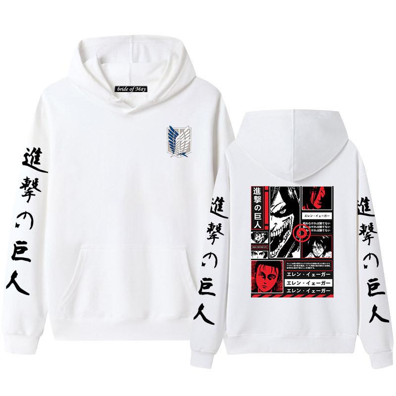 Мужские и женские толстовки с капюшоном и толстовки для пар Advancing Giant Alan Yeager — фото 3