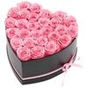 Fiori Eterni, 27 Rose Stabilizzate in una Scatola a Forma di Cuore, Bouquet Immortale di Fiori Eterni Regalo di Compleanno per Donne Lei Moglie Madri, Anniversario,