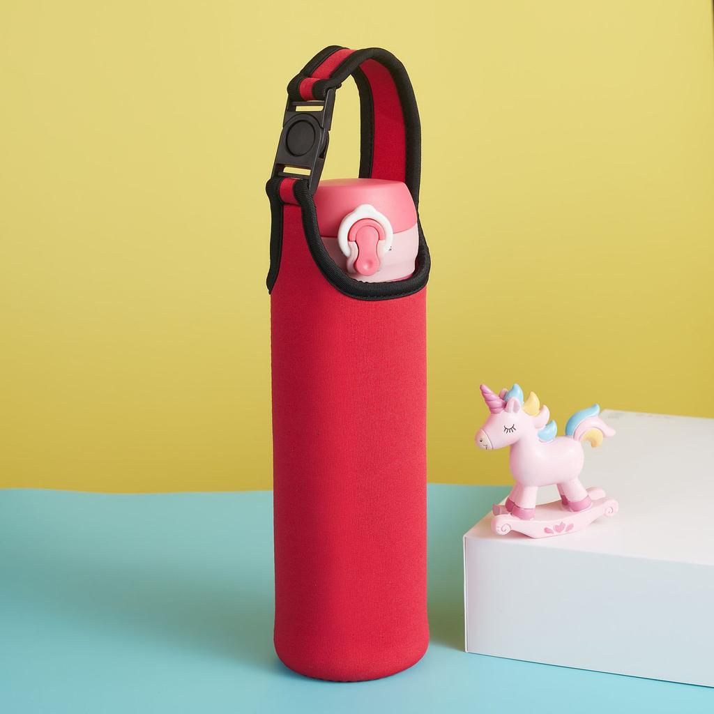 450ml-600ml Tragbare Neopren Vakuumbecher Hülle Wasserflaschenbezug Isolierhülle Tasche Glasflaschenetui Beutel Sport Camping Ac