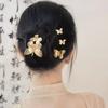 Vintage Butterfly Metal Hairpin Headdress for Womem New Chinese Style Retro Punk Exquisite Updo Bobby Pins Hair Accessories