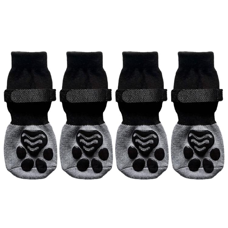 2 Paar Hondensokken Voetbedekking Huisdier Winterschoenen Antislipzolen Outdoor Laarsjes
