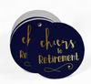 Inkdotpot Pack Of 100 Real Gold Foil Paper Tags Cheers To Retirement Favor Hang