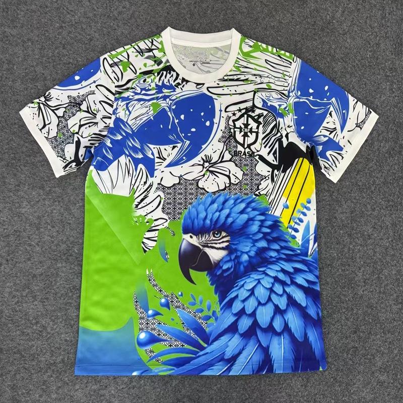 New Brazil Special Edition Jersey: Peace Dove Cartoon T-shirt with Star Player Number