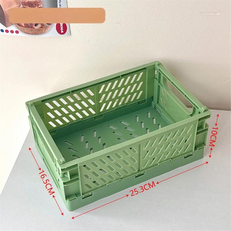 Foldable Storage Basket, Suitable for Home and Office Use, Stackable, Multifunctional Desktop Storage Box, Back To School Season