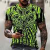 Summer new men's T-shirt 3D printed T-shirt God's Eye mysterious space short sleeved fashion trend plus size top