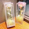 Luminous Flashing Gold Preserved Rose Bouquet – Creative Qixi Souvenir
