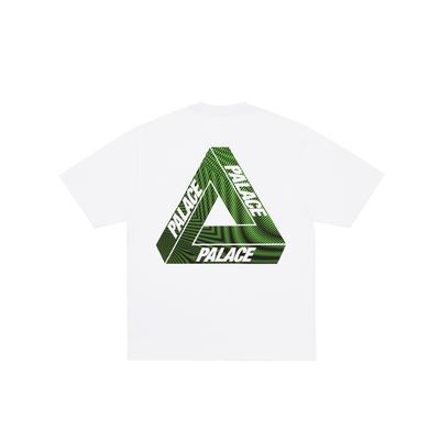 Palace Ss25 T-shirt Tri-Vex Triangle Classique Grand Logo 3D Imprimé Col Rond Manches Courtes T-shirt Unisexe P28TS032