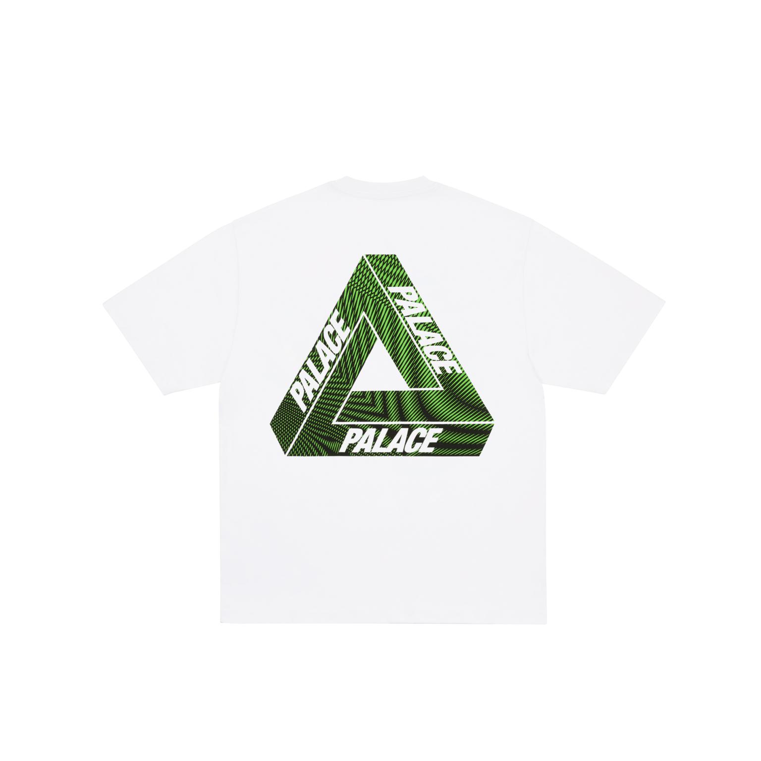 

Palace Ss25 Tri-Vex T-Shirt Classic Large Triangle 3D Logo Print Crew Neck Short Sleeve Unisex T-Shirt P28TS032 S