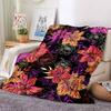 1pc Floral Pattern Blanket Warm, Cozy, And Soft, Suitable for Sofas, Beds, Cars, And Office Use.Perfect for Camping And Travel, Making It a Great Gift