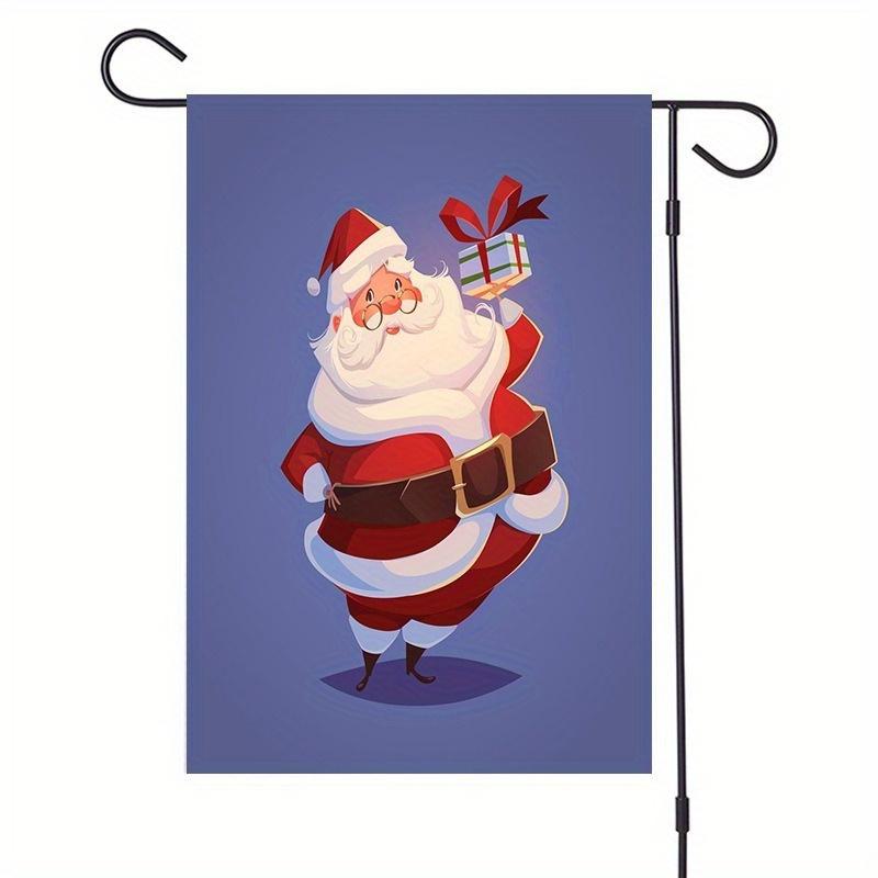 47*32Cm Merry Christmas Garden Flags Decor Weatherproof Mini Yard Banner (Pole Not Included) LS