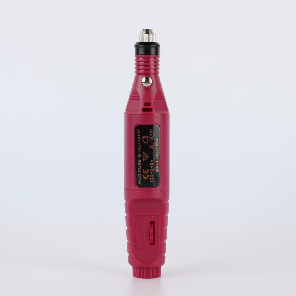 Pen-type Electric Nail File Set with EU/US Plug for Home or Salon Use