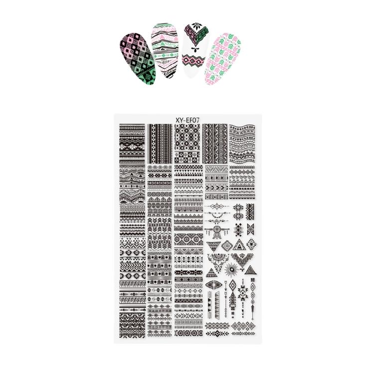 Professional Nail Stamping Plate Showcasing Beautiful Oriental Pattern Nail Art Stamper for Unique Nail Designs