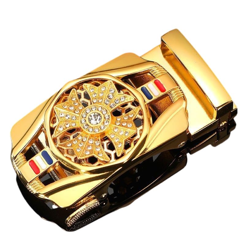 

Belt Automatic 360 Degree Sports Car Gift Ready [Rockyu] Men s Buckle, Buckle, Alloy, Rotation, Style, Gold/Silver/Black, Casual/Business, (Gold) золотий