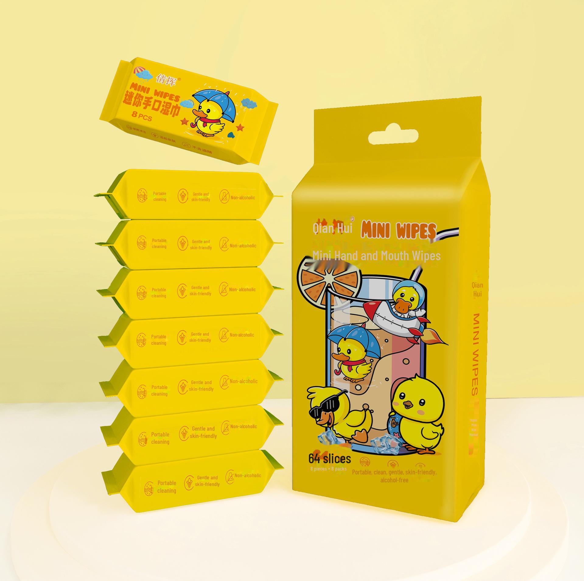 

Портативные мини влажные салфетки для рук и рта младенцев и детей