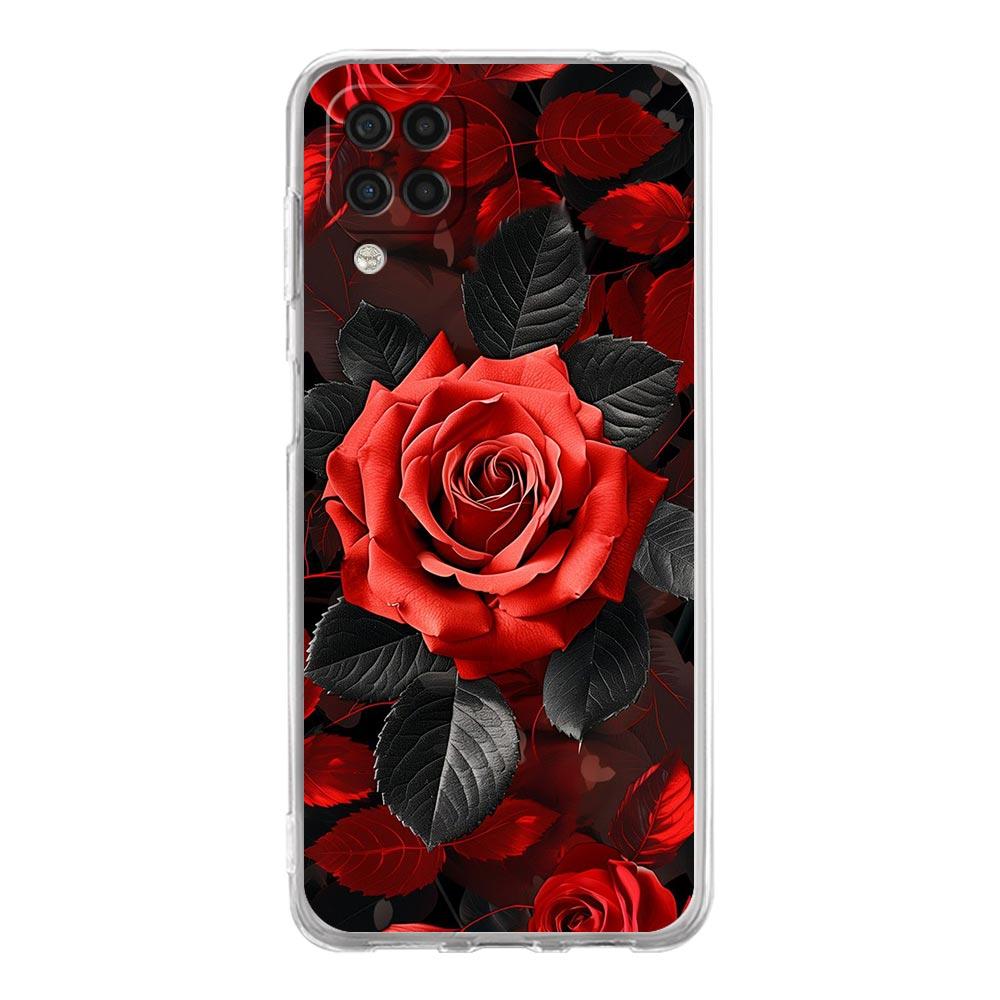 Beautiful Red Rose Flowers Phone Case For Samsung A13 A33 A73 A53 A23 A51 A71 A21S A12 A31 A41 A05s A03S A15 A25 A32 5G Cover