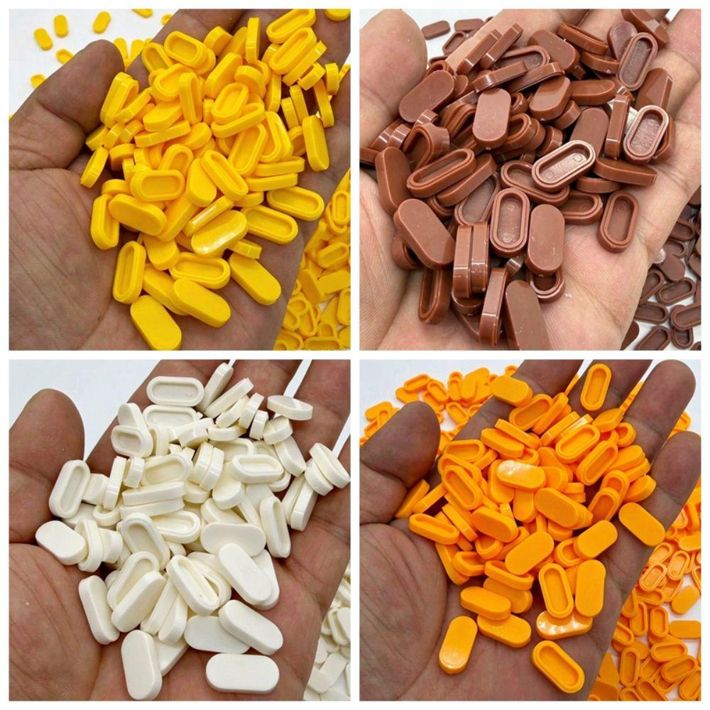Oval Indented Granules Beads Filler 100g Small Stuffing Building Blocks Kids Adult