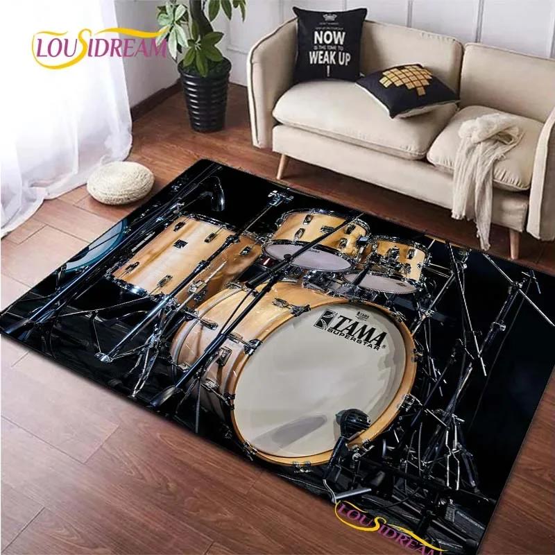 Fashion Brand Drums Carpet for Living Room Bedroom Rugs Kids Kitchen Door Unslip Floor Mats Birthday Gift Photography Props Rug