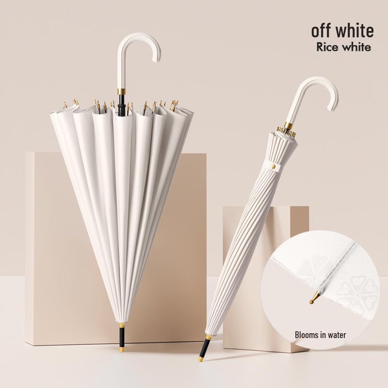 Extra-Großer Winddichter Automatischer Schirm mit 24 Rippen und Wasseraktiviertem Blühendem Design