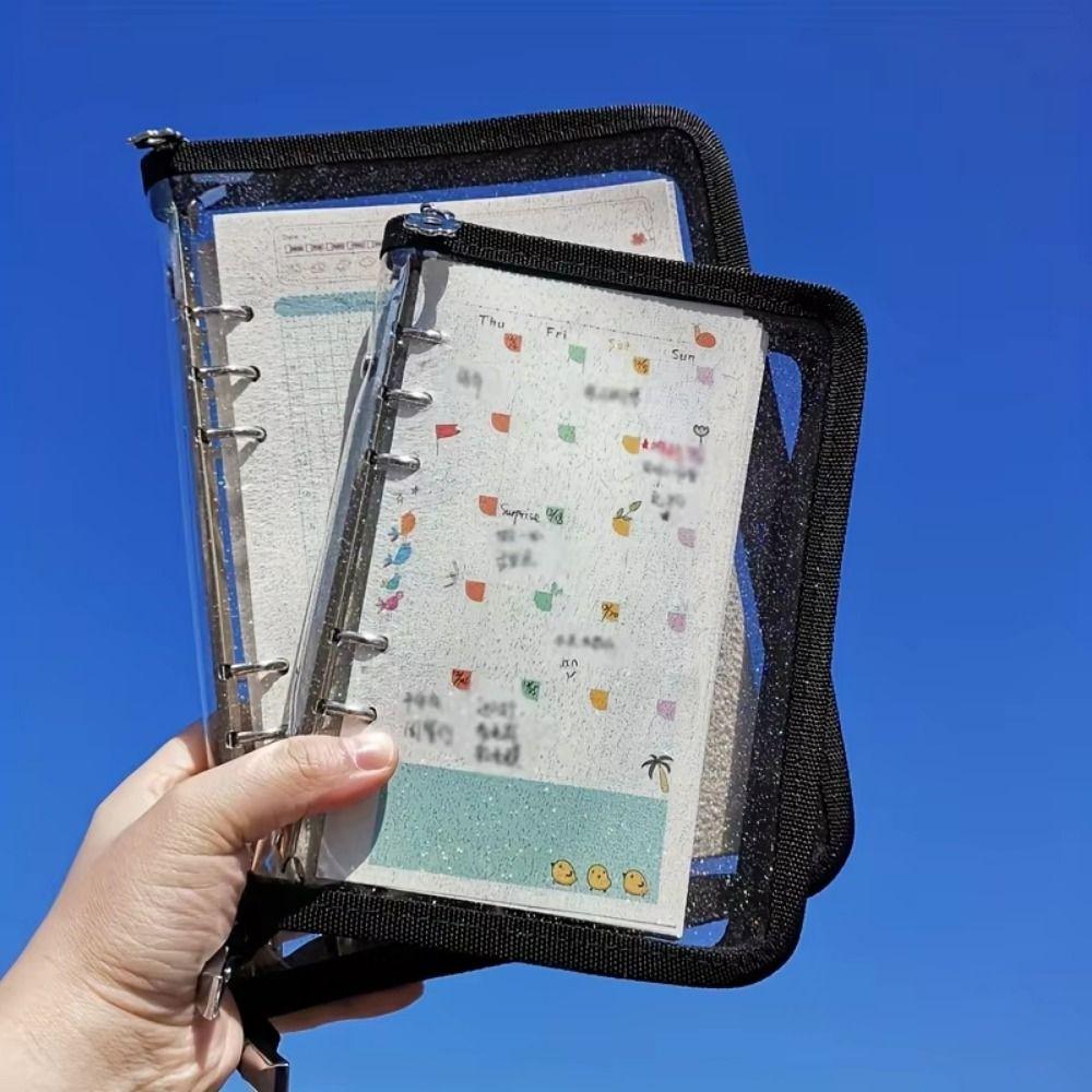 Wiederverwendbares transparentes Fotoalbum mit mehreren Fächern, A5, Sticker-Sammelbuch, Schule