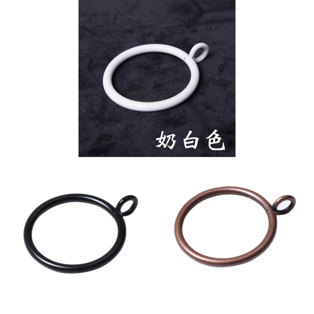 Modern Minimalist Metal Curtain Rings With Hanging Hooks For Home Decor And Window Treatment