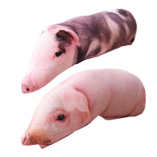 3D Realistic Pig Plush Pillow Lifelike Stuffed Animal Prank Gift for Boyfriend Funny Gag Present for Birthday And Christmas