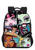 School Season Digital Printing Backpack Student Bag Large Capacity Children'S Messenger Bag Lunch Bag