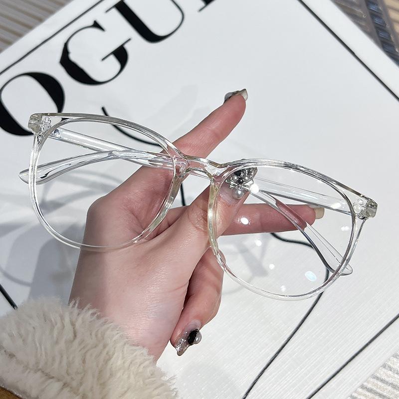 Nye trendy, stor innfatning Myopia-briller Ultra Light Anti Blue Light Near-Sight-briller klare linse Overdimensjonerte kortsiktige briller