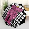 Sesame Street Print Automatic Open Close Umbrella, Portable Foldable Umbrella, for Outdoor Commute Camping Trip, Ideal Birthday Gift
