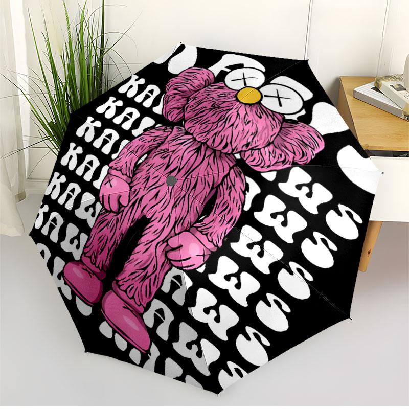 Sesame Street Print Automatic Open Close Umbrella, Portable Foldable Umbrella, for Outdoor Commute Camping Trip, Ideal Birthday Gift