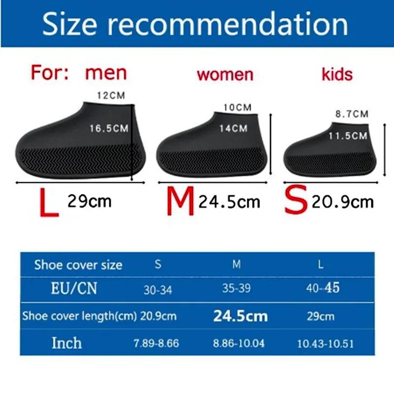 Silicone Rainy Shoe Cover Water Proof Shoes Rain Waterproof Men Women Shoes Protectors Rain Boots for Indoor Outdoor Shoes Cover