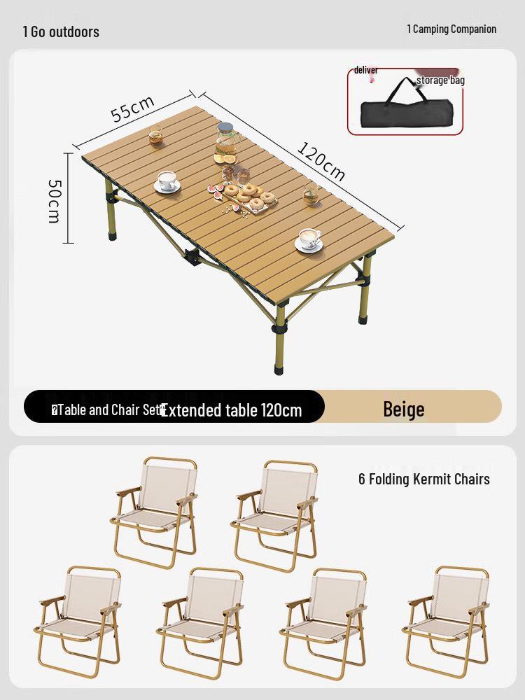 Portable Outdoor Folding Table & Chair Set - Perfect for Camping & Picnics
