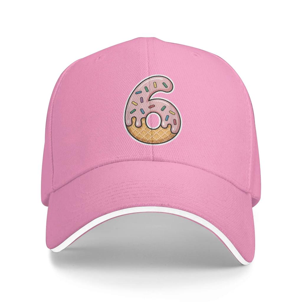 Number Ice Cream Drip Six Seven Meme th Birthday Baseball Cap Hip Hop Sandwich Hats Unisex Adjustable Hats Cap Fishing