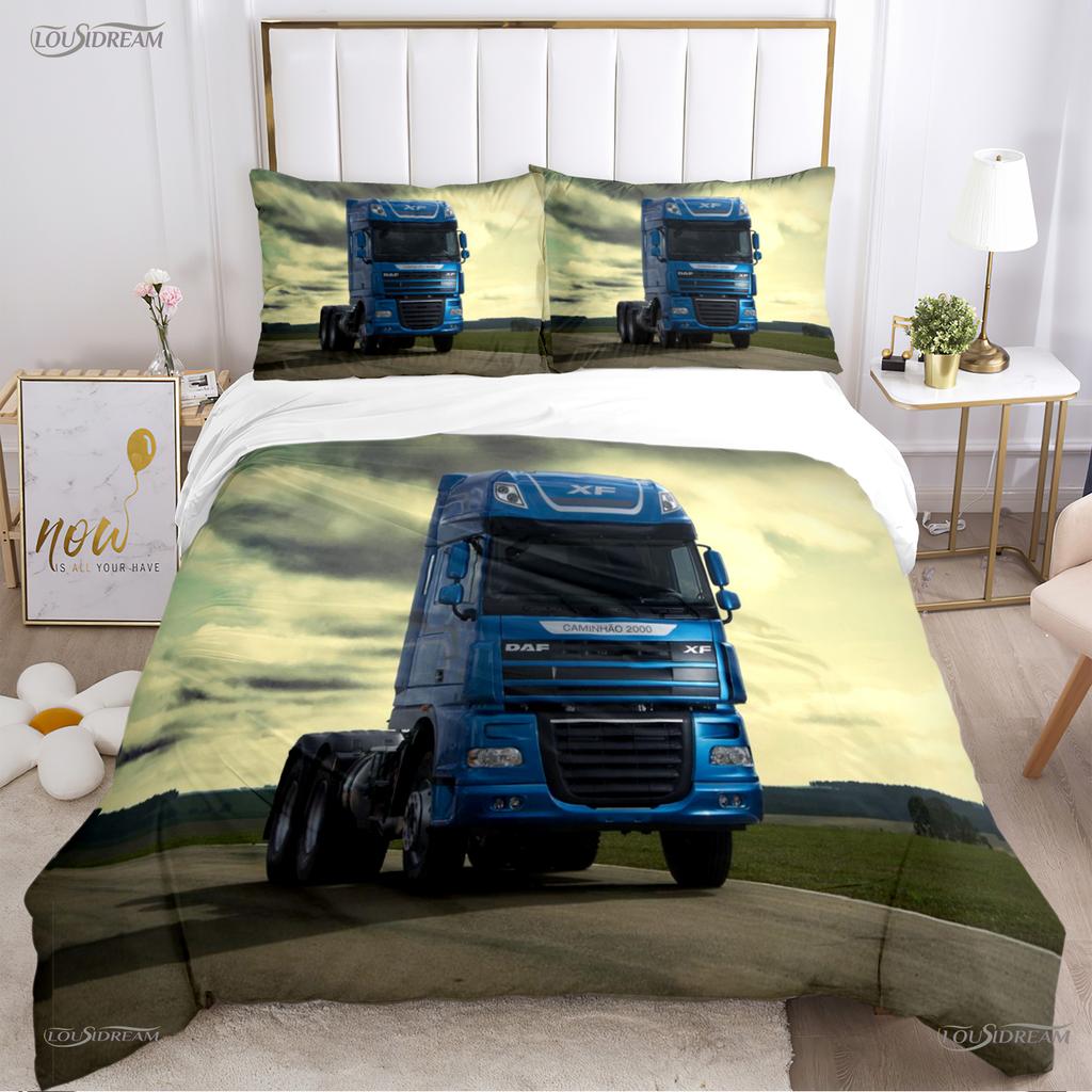 Comforter Casal Daf Truck All Season Comforter Bedding Sets Soft And S Boys Single/Double/Queen/King