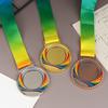Metalen Award Medailles Met Halslint Goud Zilver Brons Stijl Voor Sport Academie Of Elke Competitie Diameter